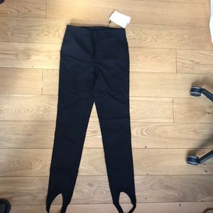 Helmut Lang Black Stirrup Pants